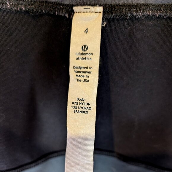 Lululemon yoga over skirt Size 4 Black and dark grey - Picture 4 of 4